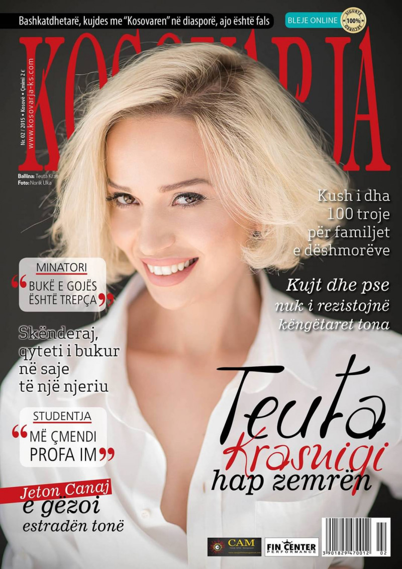 Teuta Krasniqi featured on the Kosovarja cover from February 2015