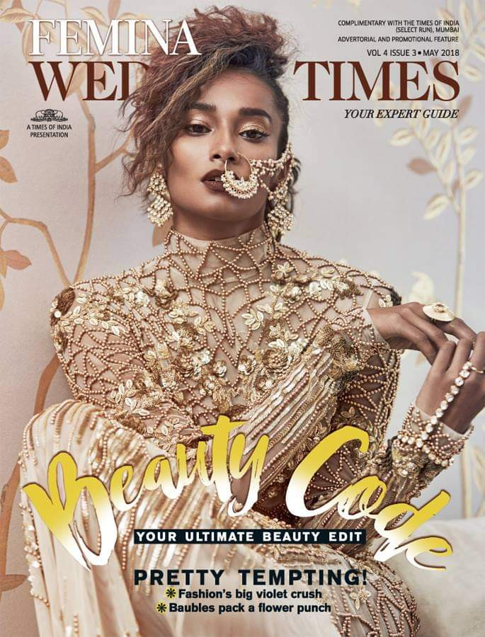  featured on the Femina Wedding Times cover from May 2018