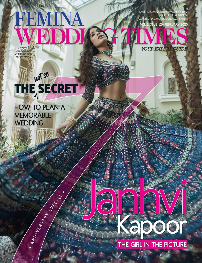 Janhvi Kapoor featured on the Femina Wedding Times cover from February 2020