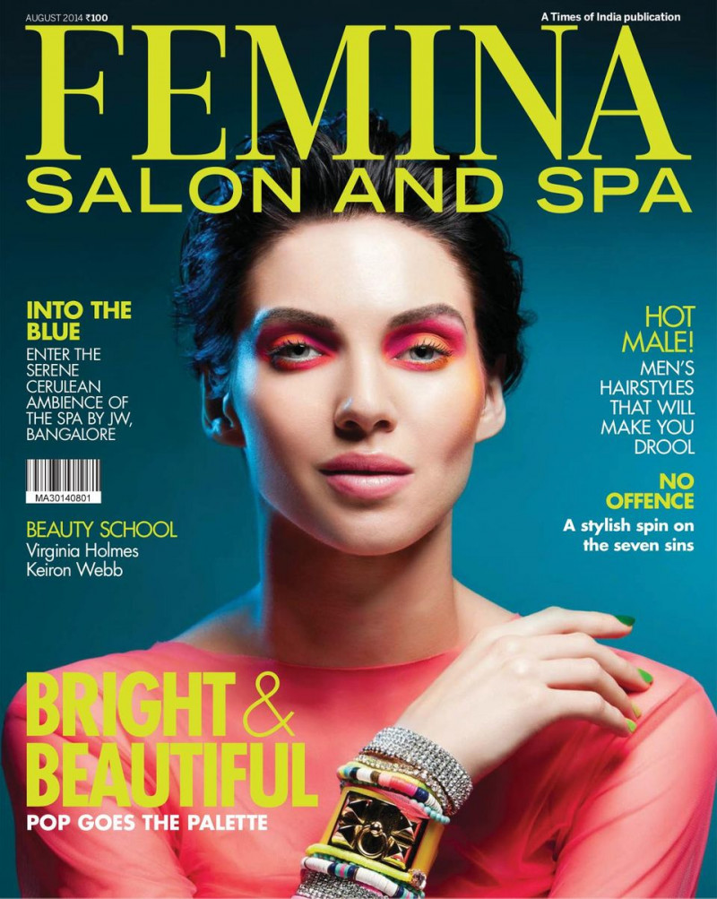 Scarlett Mellish Wilson featured on the Femina Salon and Spa cover from August 2014