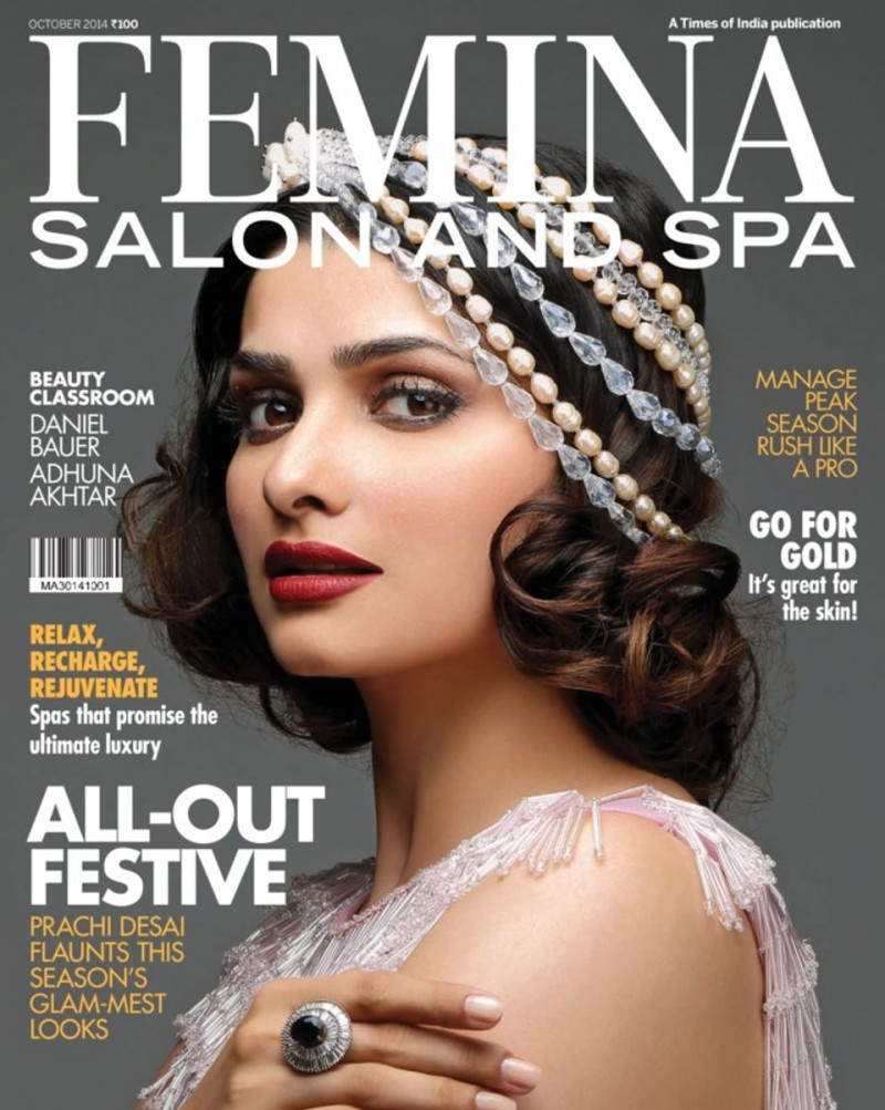  featured on the Femina Salon and Spa cover from October 2014