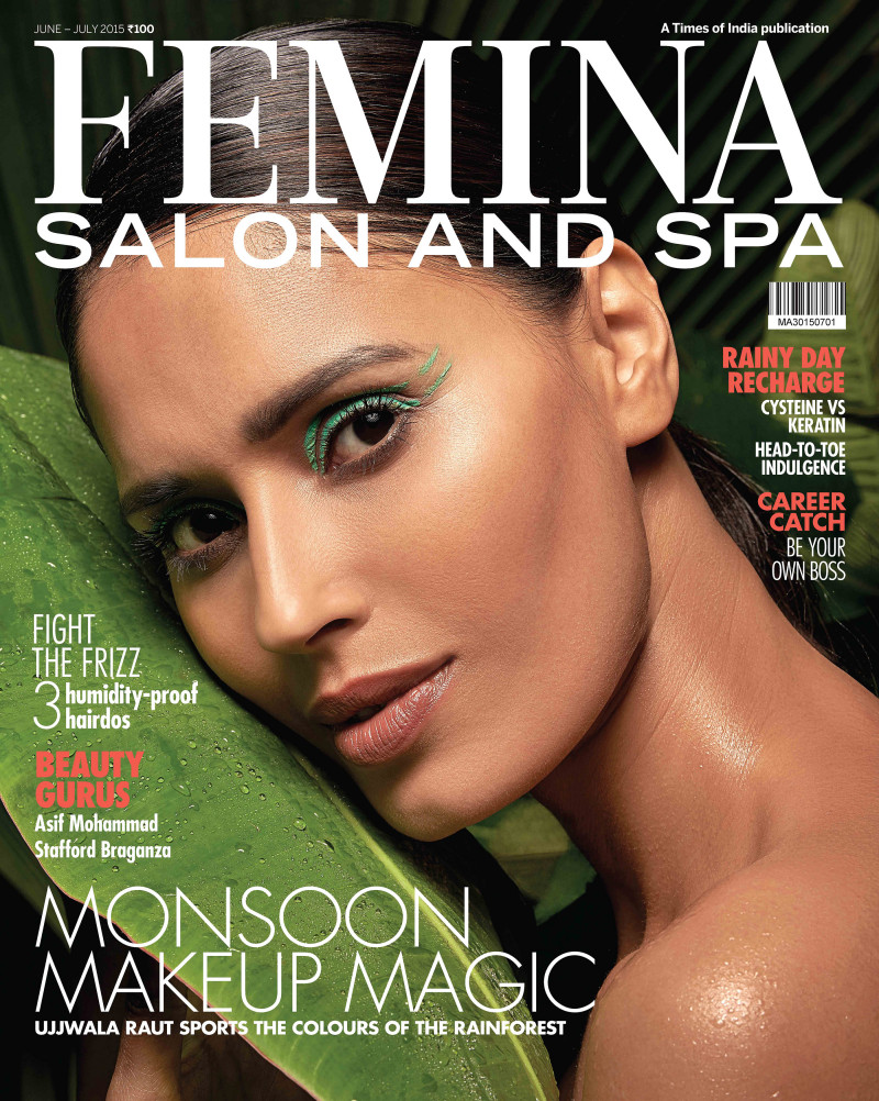 Ujjwala Raut featured on the Femina Salon and Spa cover from June 2015
