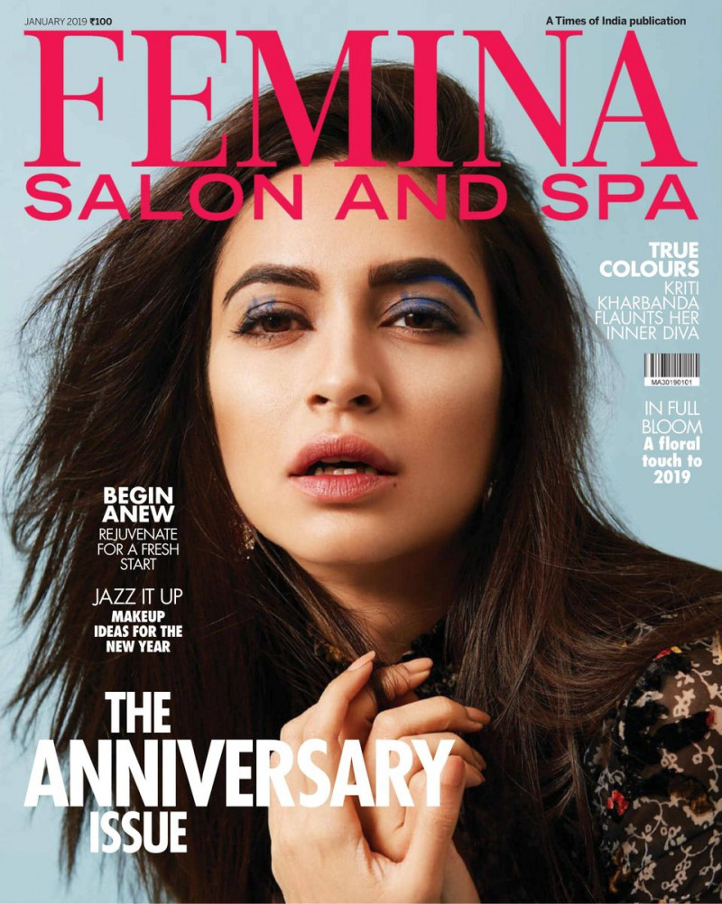  featured on the Femina Salon and Spa cover from January 2019