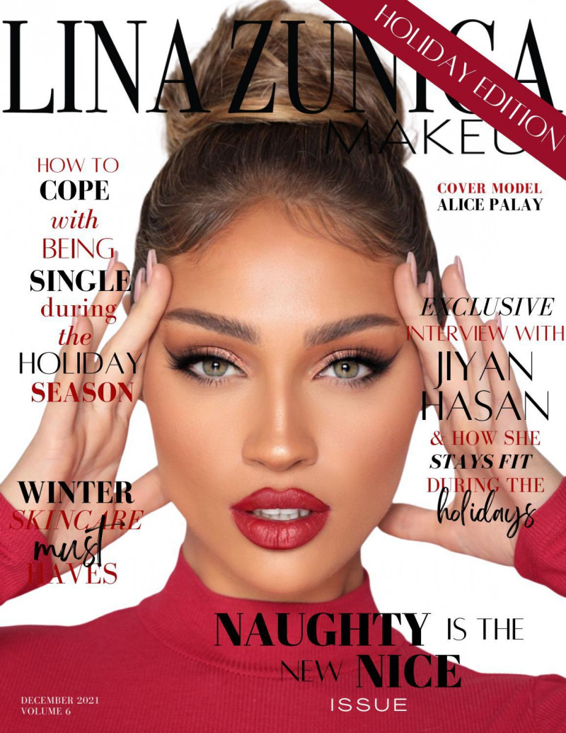 Alice Palay featured on the Lina Zuniga Make Up cover from December 2021