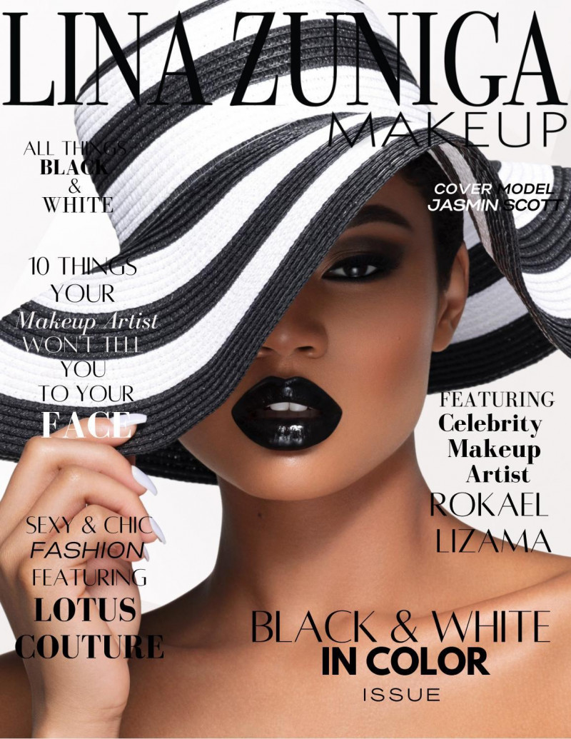 Jasmin Scott featured on the Lina Zuniga Make Up cover from September 2021