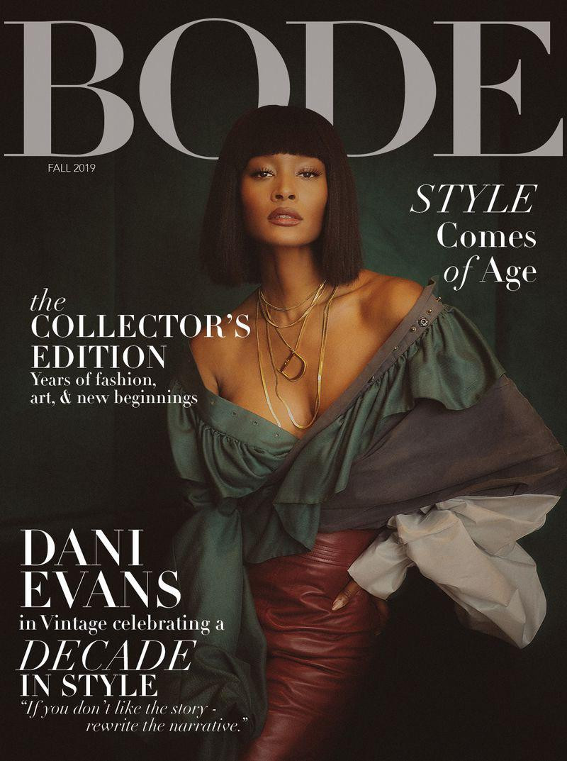 Dani Evans featured on the Bode cover from September 2019