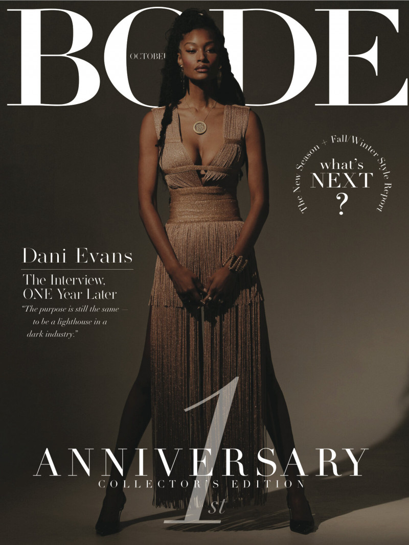Dani Evans featured on the Bode cover from October 2020