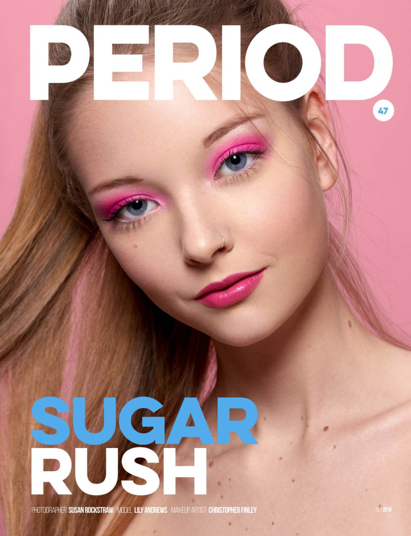 Lily Andrews featured on the Period. cover from July 2018