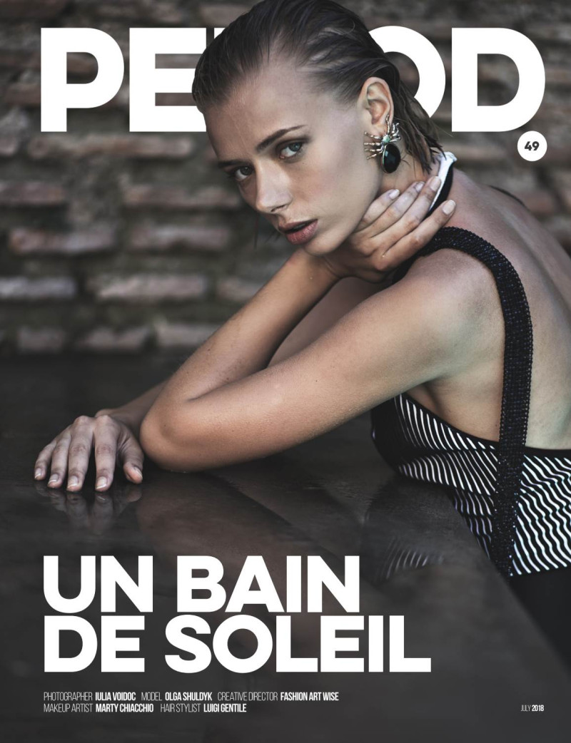 Olga Shuldyk featured on the Period. cover from July 2018