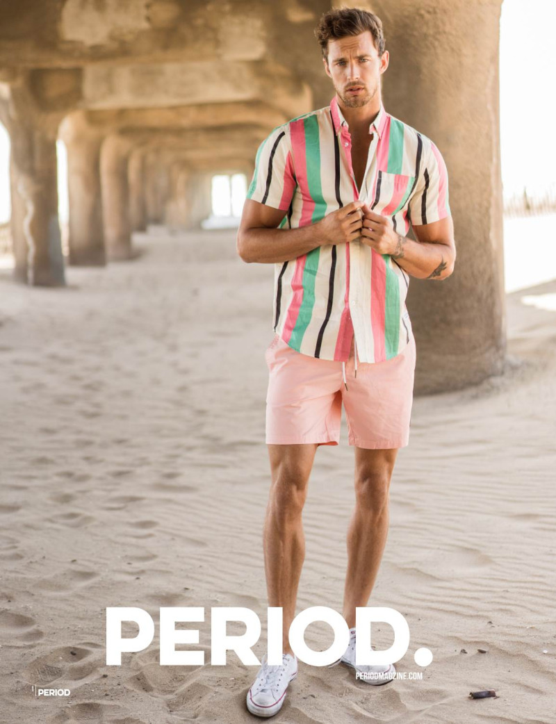 Christian Hogue featured on the Period. cover from July 2018