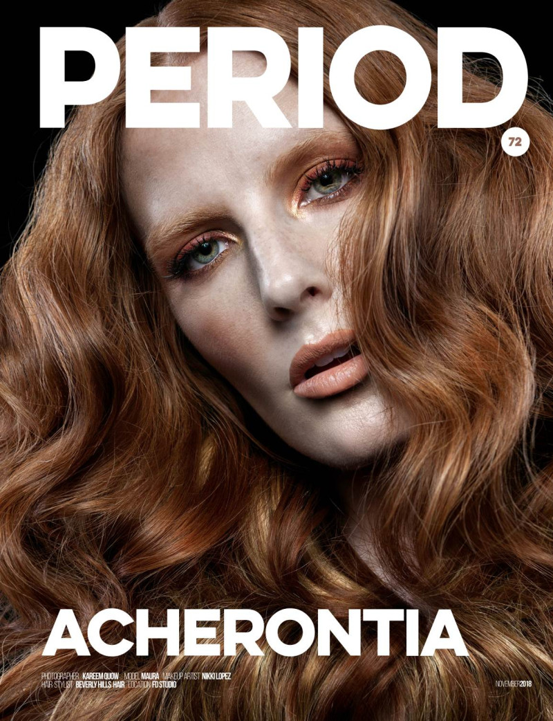 Maura featured on the Period. cover from November 2018