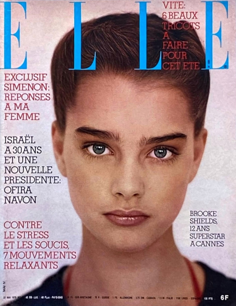 Brooke Shields featured on the Elle France cover from May 1978