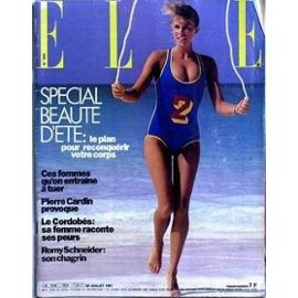 Anette Stai featured on the Elle France cover from July 1981