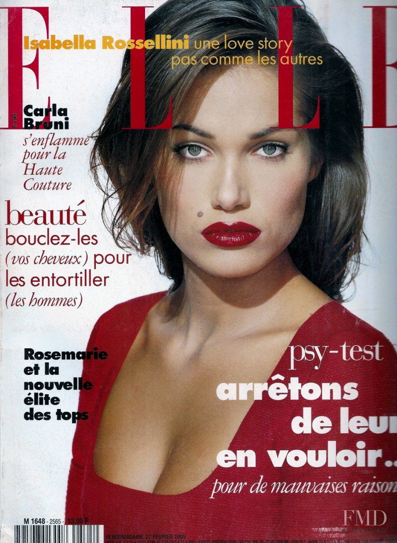 Rosemarie Wetzel featured on the Elle France cover from February 1995