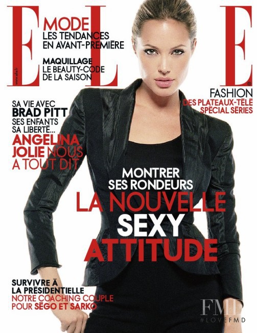 Angelina Jolie featured on the Elle France cover from January 2007