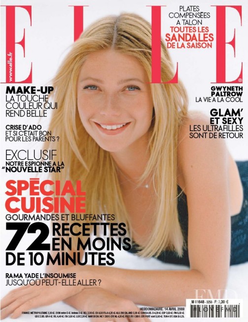 Gwyneth Paltrow featured on the Elle France cover from April 2008