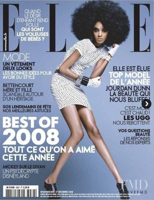  featured on the Elle France cover from December 2008