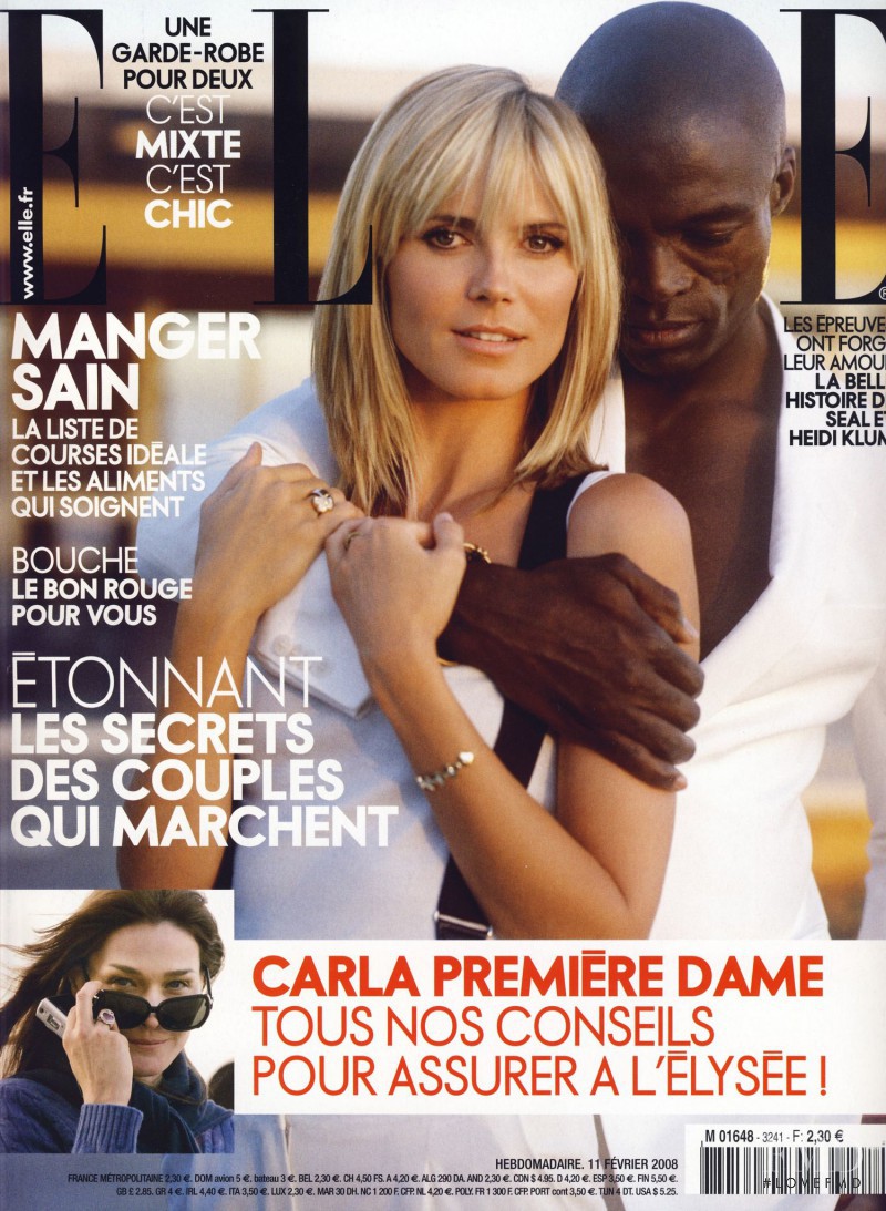 Heidi Klum featured on the Elle France cover from February 2008