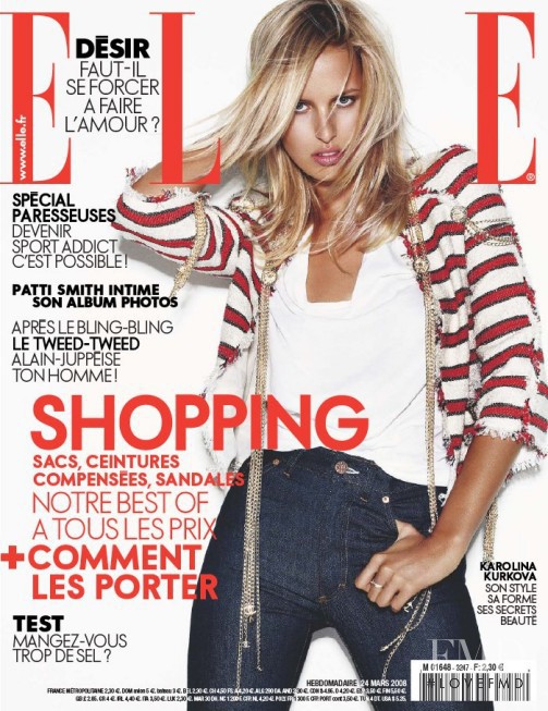  featured on the Elle France cover from March 2008