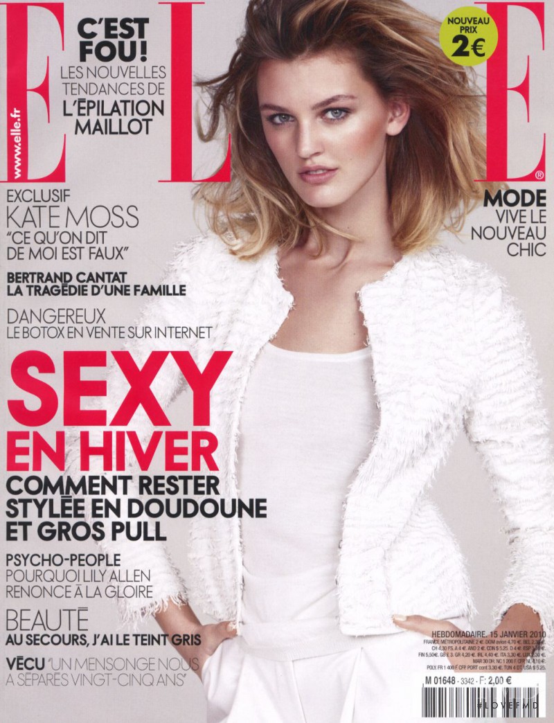 Ali Stephens featured on the Elle France cover from January 2010