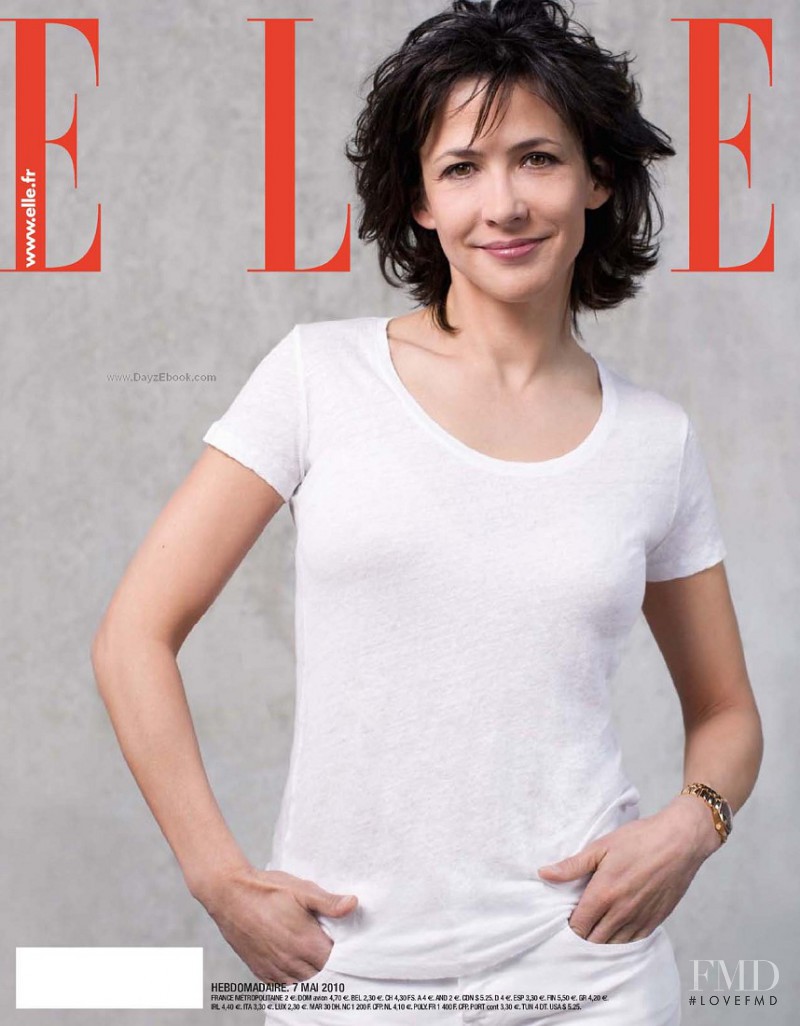 Sophie Marceau featured on the Elle France cover from May 2010