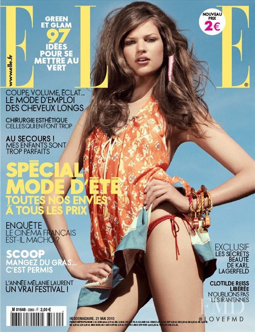 Bette Franke featured on the Elle France cover from May 2010