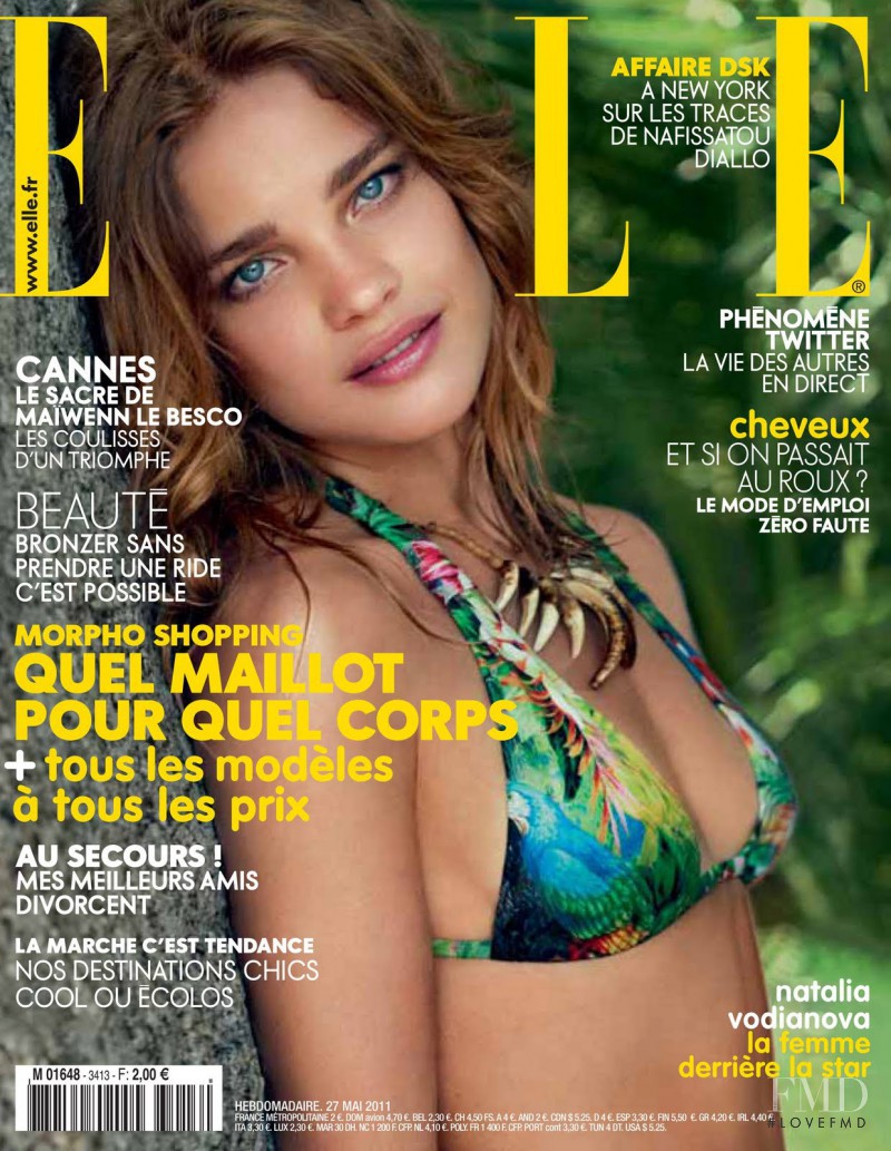 Natalia Vodianova featured on the Elle France cover from May 2011