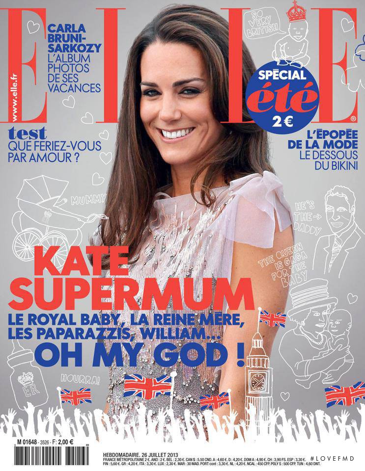 Kate Middleton featured on the Elle France cover from July 2013