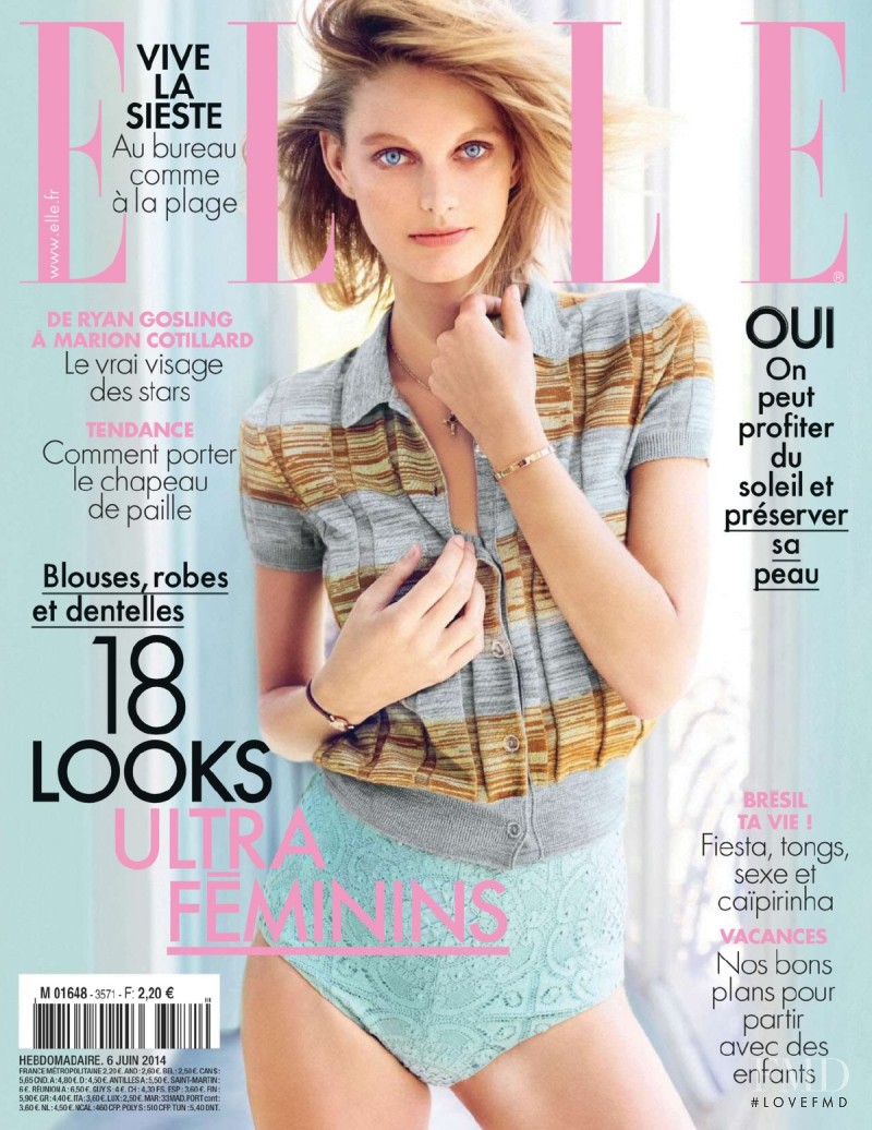 Patricia van der Vliet featured on the Elle France cover from June 2014