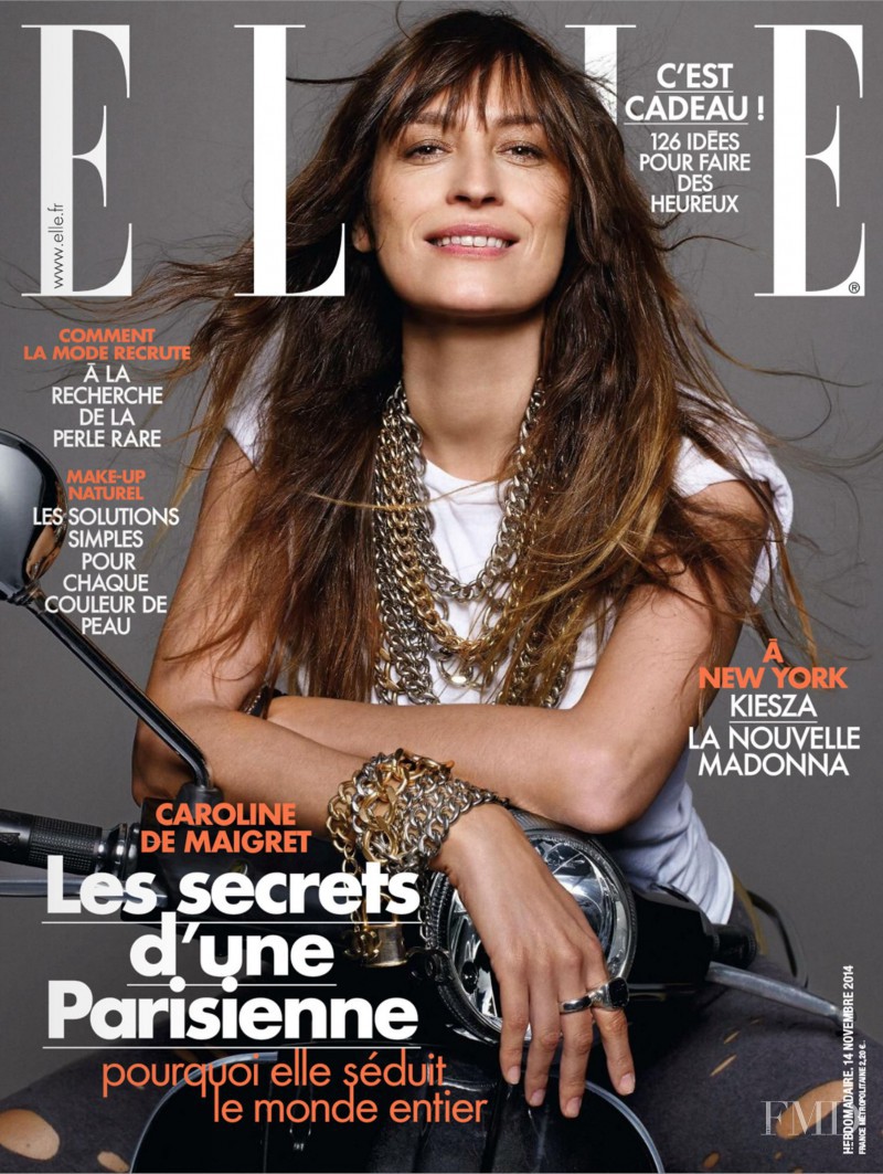 Caroline de Maigret featured on the Elle France cover from November 2014