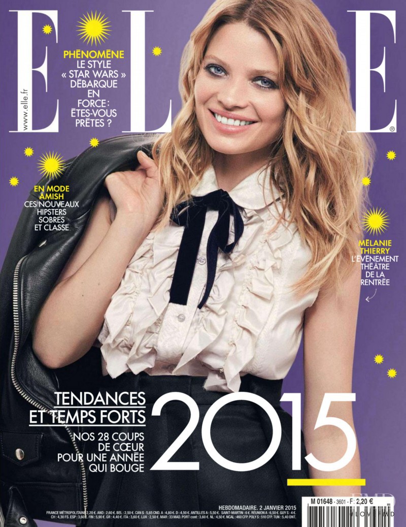 Melanie Thierry featured on the Elle France cover from January 2015