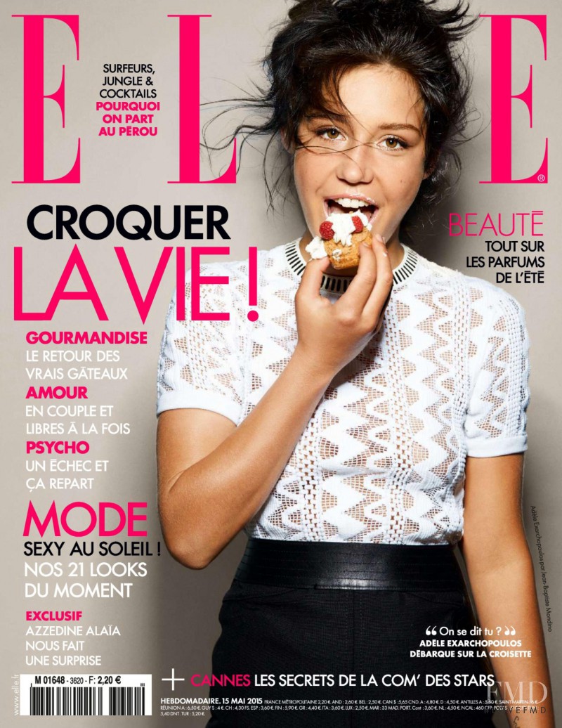 Adèle Exarchopoulos featured on the Elle France cover from May 2015