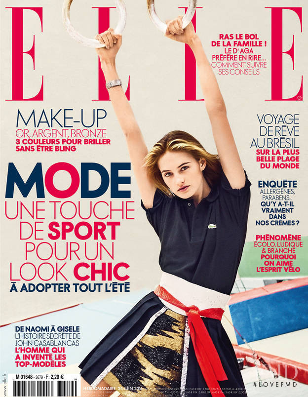 Sanne Vloet featured on the Elle France cover from June 2016