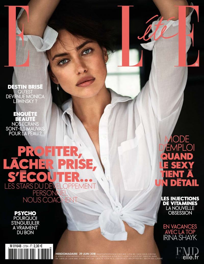 Irina Shayk featured on the Elle France cover from June 2018