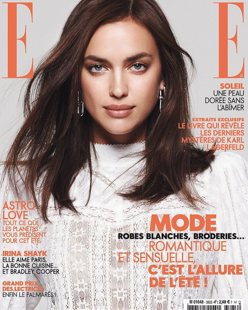 Irina Shayk featured on the Elle France cover from June 2019