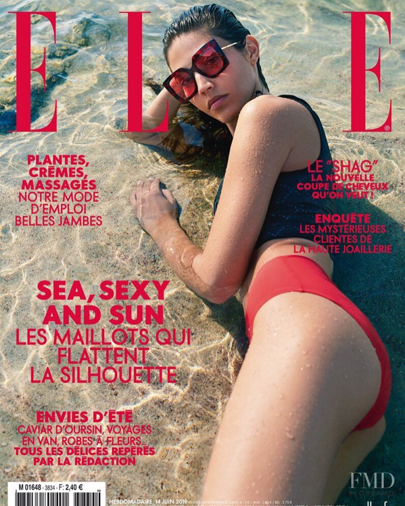 Marilhéa Peillard featured on the Elle France cover from June 2019