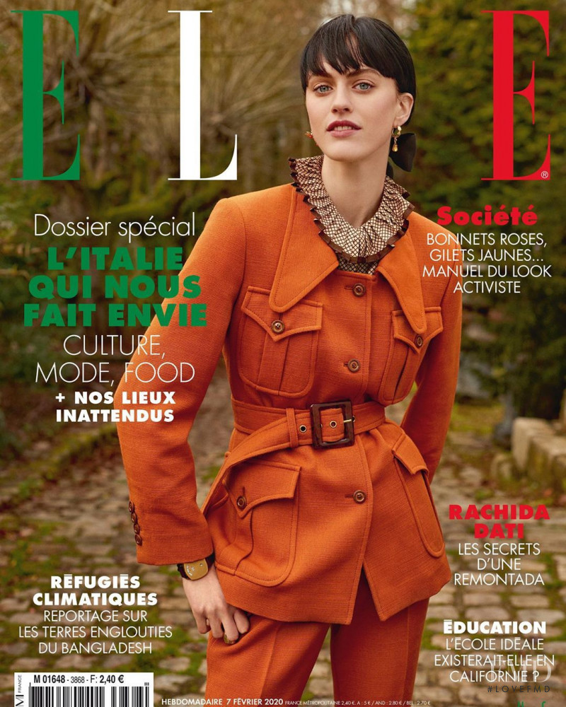 Sarah Brannon featured on the Elle France cover from February 2020