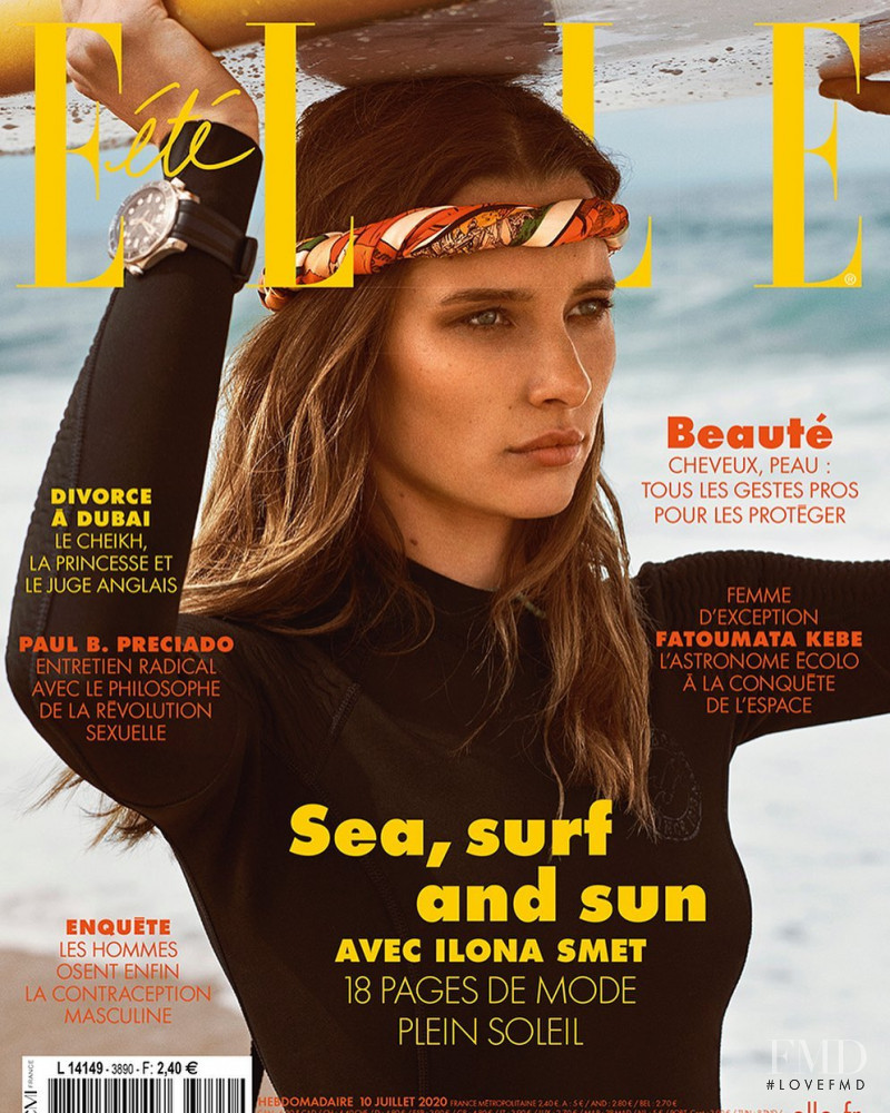 Ilona Desmet featured on the Elle France cover from July 2020