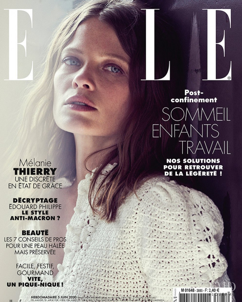 Melanie Thierry featured on the Elle France cover from June 2020