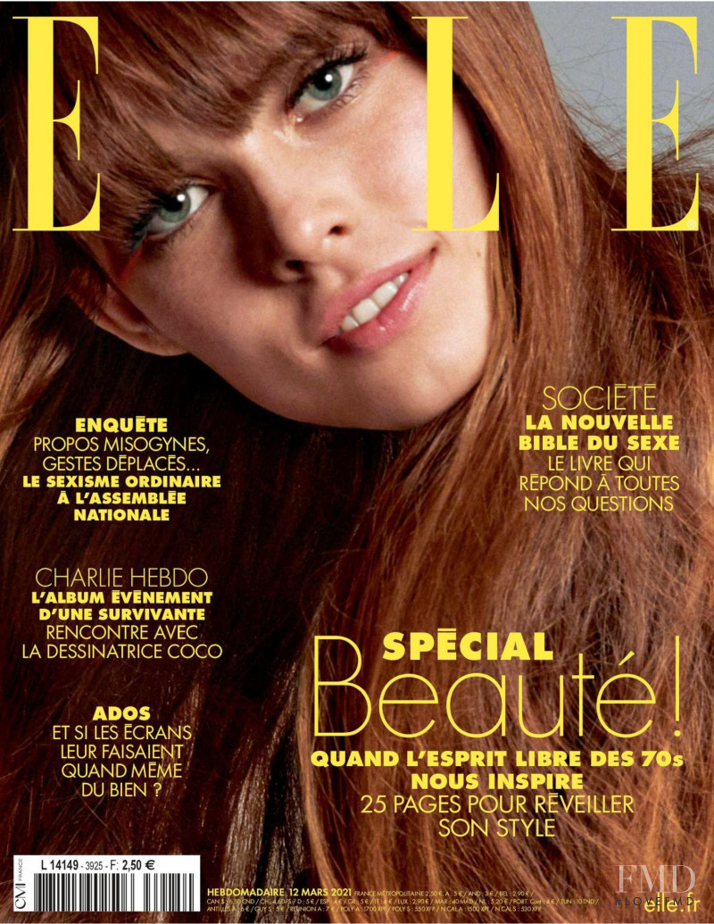 Zoe Petit featured on the Elle France cover from March 2021