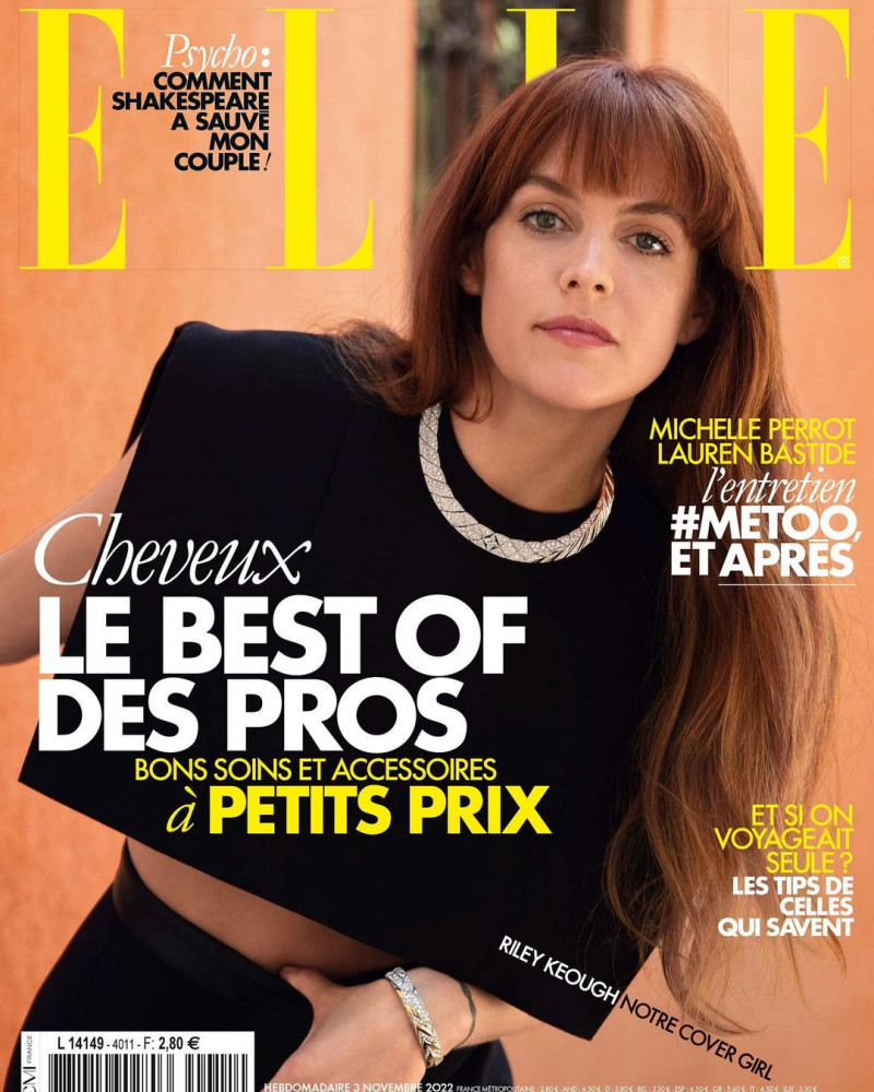 Danielle Riley Keough featured on the Elle France cover from November 2022