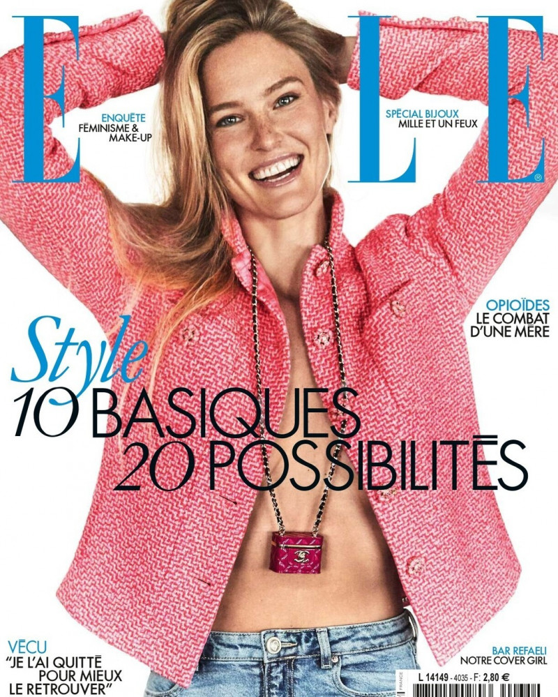 Bar Refaeli featured on the Elle France cover from April 2023