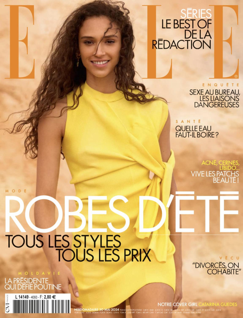 Catarina Guedes featured on the Elle France cover from May 2024