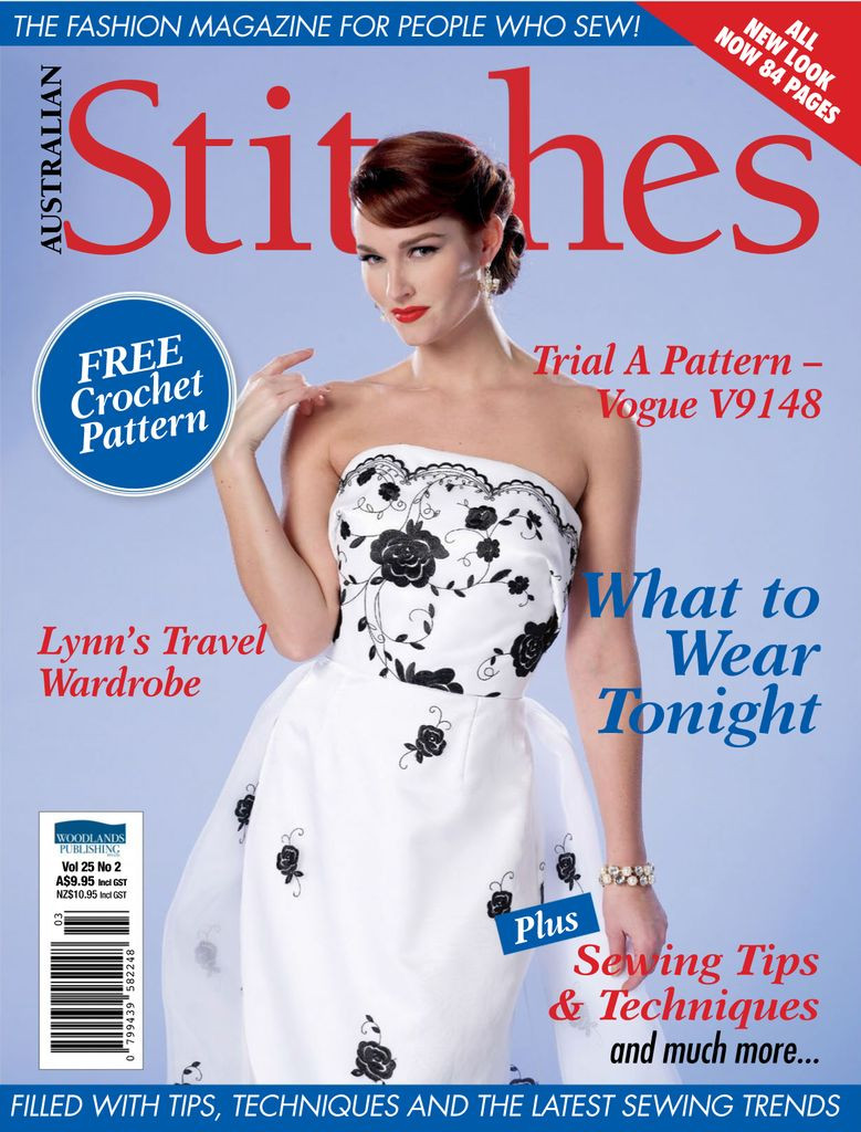  featured on the Australian Stitches cover from November 2016