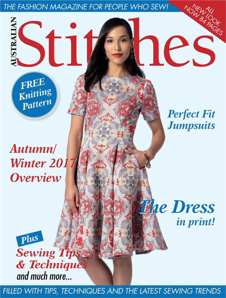  featured on the Australian Stitches cover from January 2017