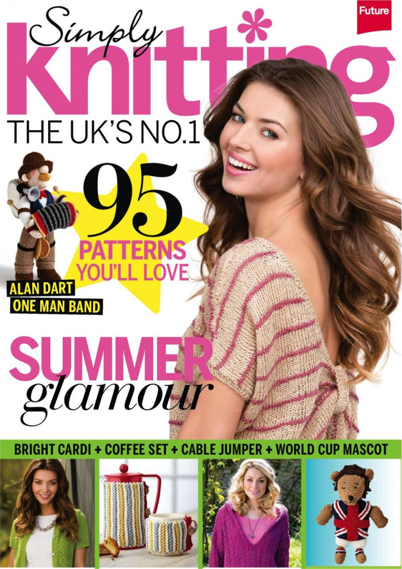  featured on the Simply Knitting cover from June 2014