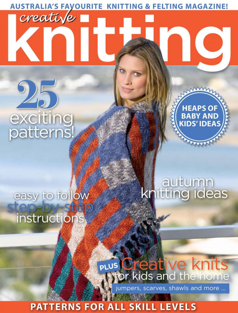  featured on the Creative Knitting Australia cover from November 2018