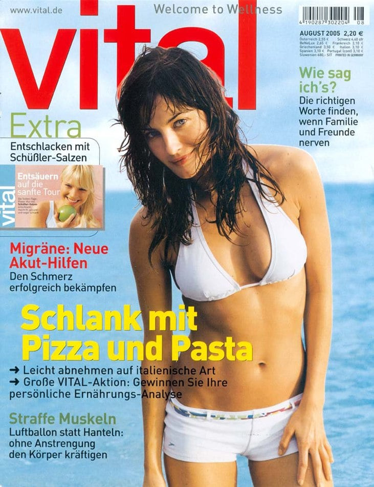 Johanna Martensson featured on the Vital cover from August 2005