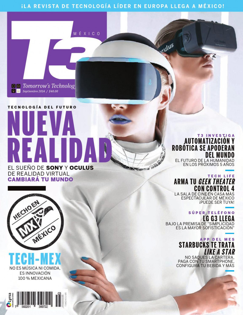  featured on the T3 Mexico cover from September 2014