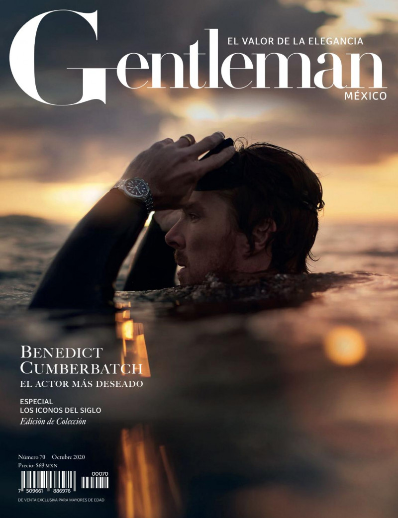 Benedict Cumberbatch featured on the Gentleman Mexico cover from October 2020